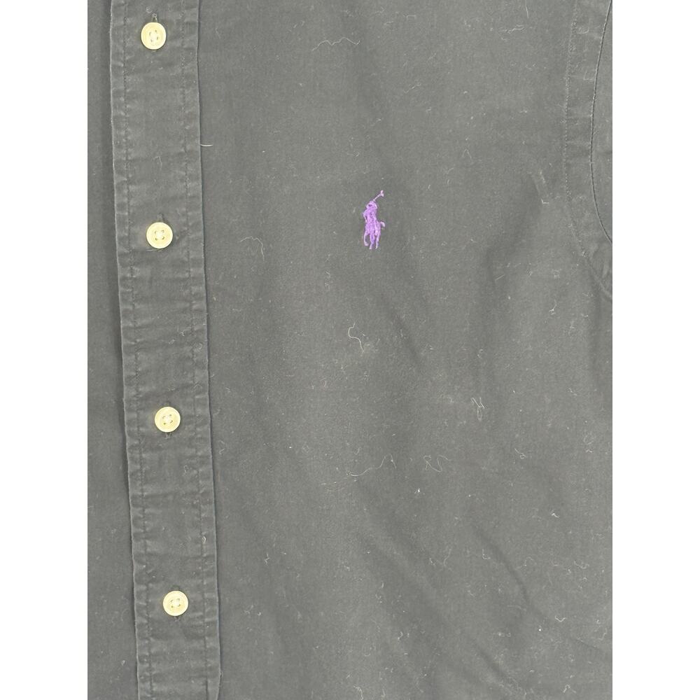 Ralph Lauren Golf Mens Black Classic Fit Button Down Short Sleeve Shirt S Preppy - Picture 5 of 6